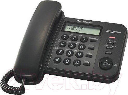 Изображение товара Проводной телефон Panasonic KX-TS2356RUB (черный)