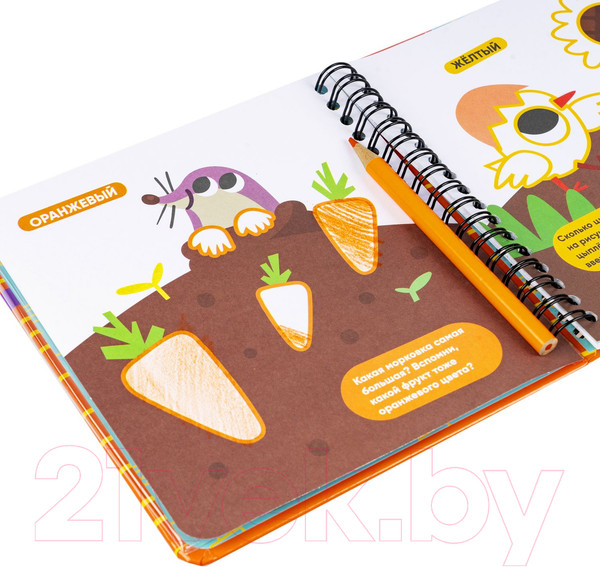 Изображение товара Раскраска Bondibon Мини-игры в дорогу. Изучаем цвета и рисуем / ВВ5784