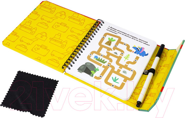 Изображение товара Развивающая книга Bondibon Мини-игры в дорогу. Лабиринты-задачки / ВВ5783