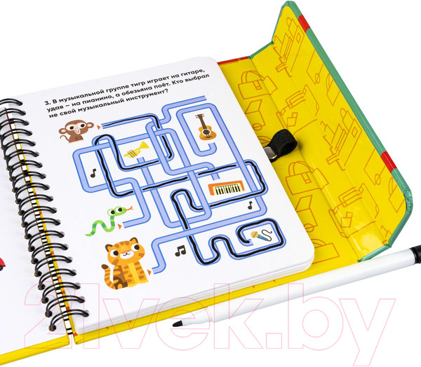 Изображение товара Развивающая книга Bondibon Мини-игры в дорогу. Лабиринты-задачки / ВВ5783