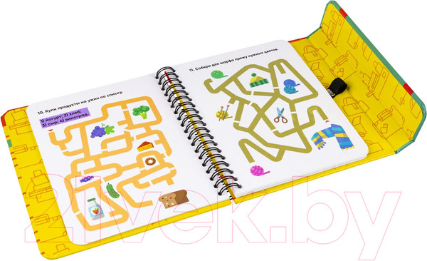 Изображение товара Развивающая книга Bondibon Мини-игры в дорогу. Лабиринты-задачки / ВВ5783