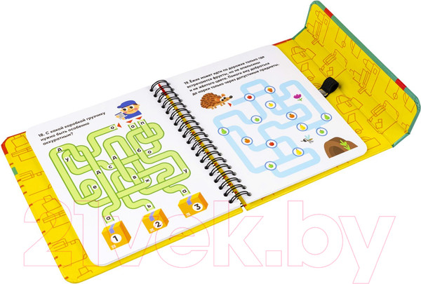 Изображение товара Развивающая книга Bondibon Мини-игры в дорогу. Лабиринты-задачки / ВВ5783