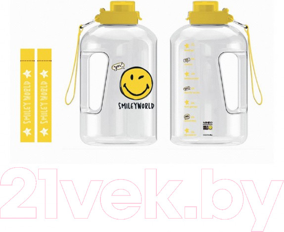 Изображение товара Бутылка для воды Miniso SmileyWorld Collection / 2715