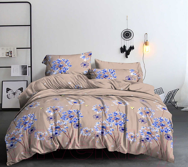 Изображение товара Комплект постельного белья PANDORA №6697 2.0 с европростыней (полисатин)