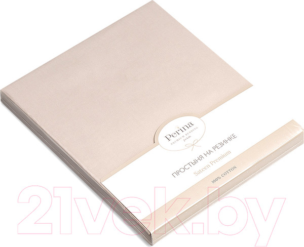 Изображение товара Простыня для малышей Perina На резинке Песочный / ПР-120х60.12