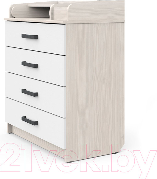 Изображение товара Комод пеленальный Атон Marvin (бодяга светлый/белый)