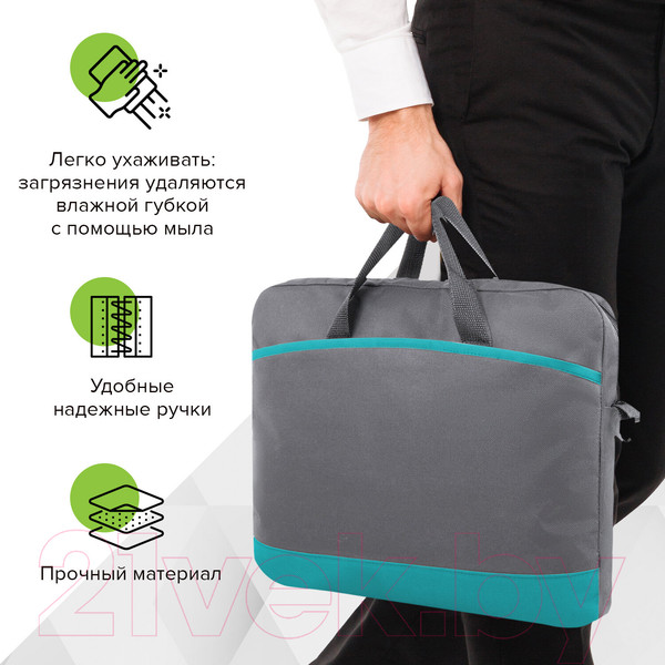 Изображение товара Сумка Staff Manager / 270837 (серый/бирюзовый)