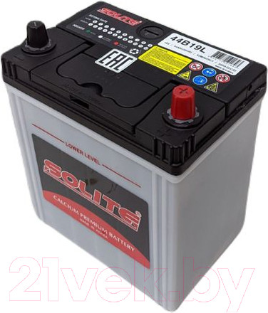 Изображение товара Автомобильный аккумулятор Solite 44B19L (44 А/ч)