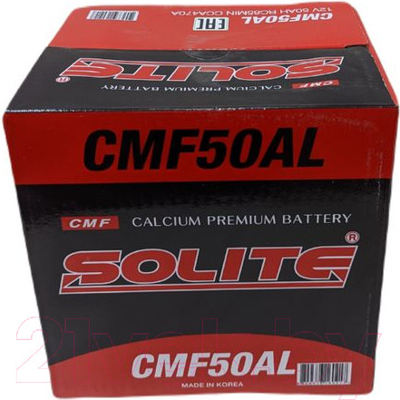 Изображение товара Автомобильный аккумулятор Solite CMF 50 AL (50 А/ч)