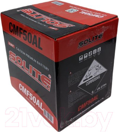 Изображение товара Автомобильный аккумулятор Solite CMF 50 AL (50 А/ч)