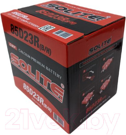 Изображение товара Автомобильный аккумулятор Solite 85D23R B/H (70 А/ч)