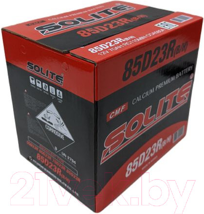 Изображение товара Автомобильный аккумулятор Solite 85D23R B/H (70 А/ч)