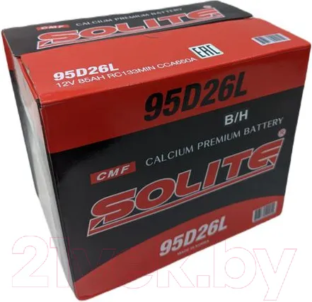 Изображение товара Автомобильный аккумулятор Solite 95D26L B/H (85 А/ч)