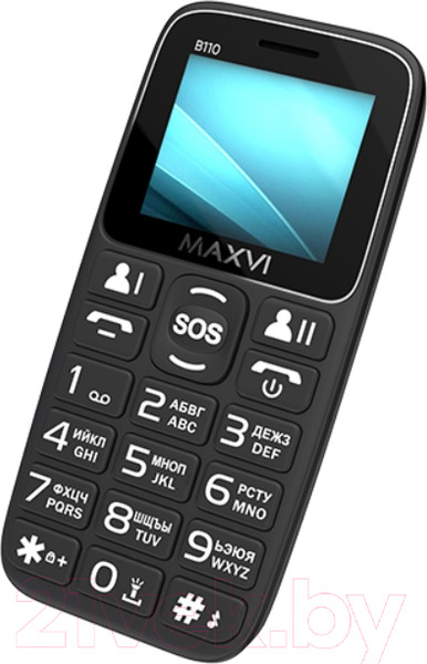 Изображение товара Мобильный телефон Maxvi B110 (черный)