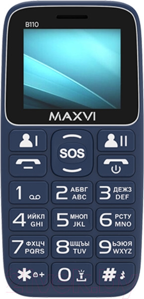Изображение товара Мобильный телефон Maxvi B110 (синий)