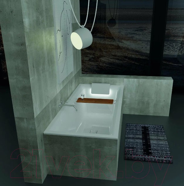 Изображение товара Ванна акриловая Riho Still Square Led 170 / BR0200500K00132 (с подголовником)