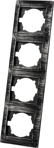 Изображение товара Рамка для выключателей и розеток TDM Лама SQ1815-0685 (старинное серебро)