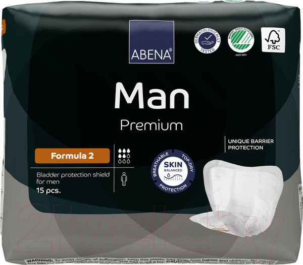 Изображение товара Прокладки урологические Abena Man Formula 2 Premium (15шт)