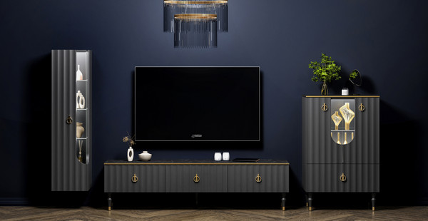 Изображение товара Тумба Мебель-Неман Лоренсо МН-043-06 (графит)