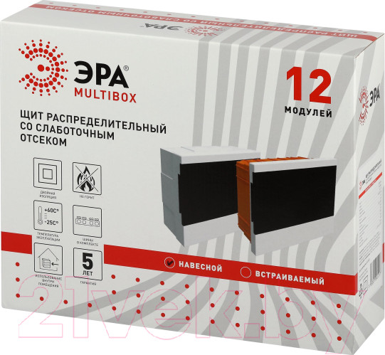 Изображение товара Бокс пластиковый ЭРА MultiBox Bs-12f / Б0059316