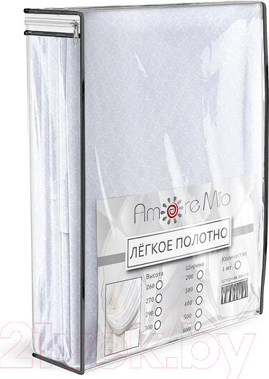 Изображение товара Гардина Amore Mio Сетка Premium YD00010-w 300x270 / 90603 (белый)