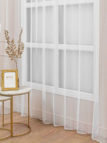 Изображение товара Гардина Amore Mio Сетка Premium YD00010-w 300x270 / 90603 (белый)