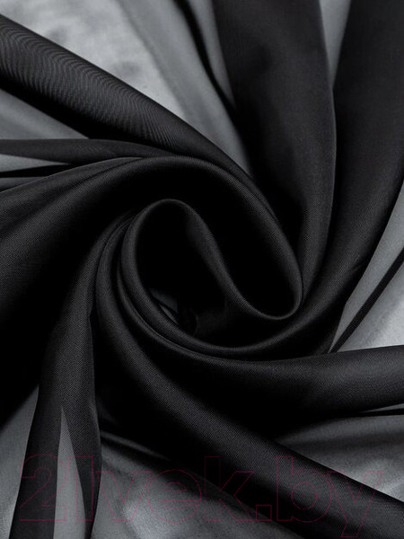 Изображение товара Гардина Amore Mio Однотонная вуаль 6PL lux-69 300x270 / 91241 (черный)