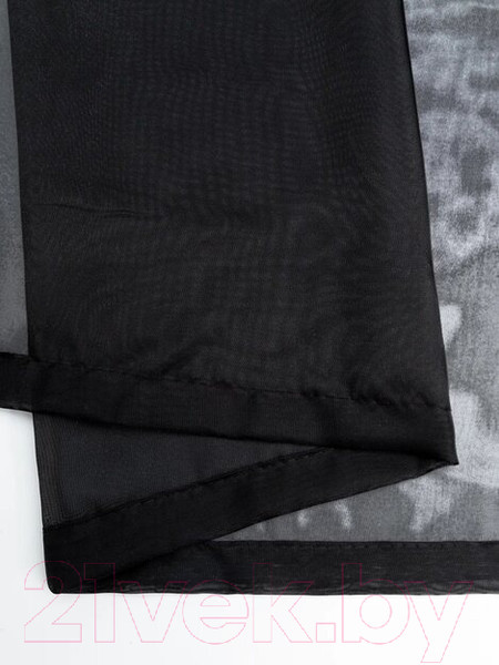 Изображение товара Гардина Amore Mio Однотонная вуаль 6PL lux-69 300x270 / 91241 (черный)