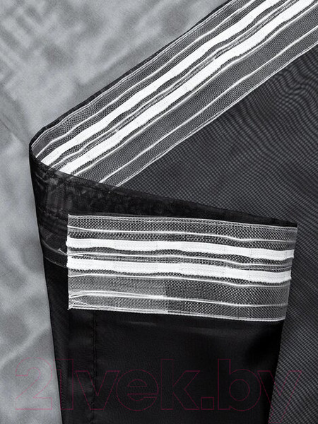 Изображение товара Гардина Amore Mio Однотонная вуаль 6PL lux-69 300x270 / 91241 (черный)