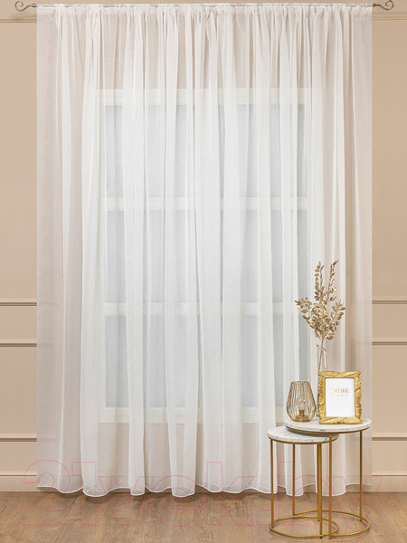 Изображение товара Гардина Amore Mio Однотонный креп Crep-8704-02 600x280 / 73704 (шампань)