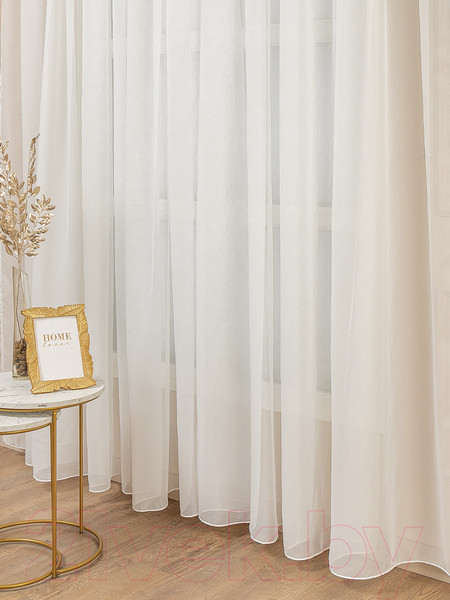 Изображение товара Гардина Amore Mio Однотонный креп Crep-8704-02 600x280 / 73704 (шампань)