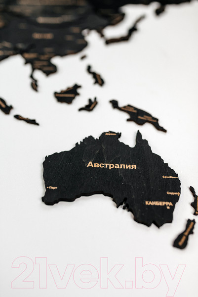 Изображение товара Декор настенный Woodary Карта мира XL / 3259