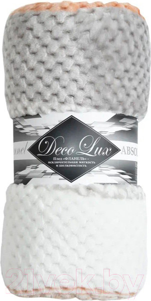 Изображение товара Плед TexRepublic Deco Lux Полосы Фланель 200x220 / 90692 (бежевый)