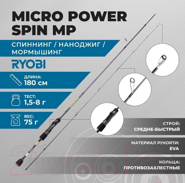 Изображение товара Удилище Ryobi Micro Power Spin MP / S602UL