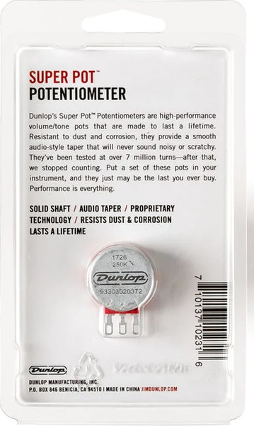 Изображение товара Потенциометр Dunlop Manufacturing Super Pot DSP250K Split