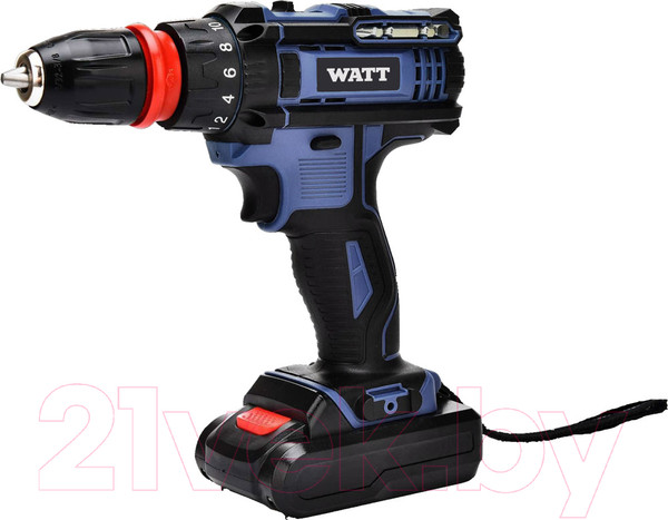 Изображение товара Профессиональная дрель-шуруповерт Watt WAS-18Li-3 (1.018.030.23)