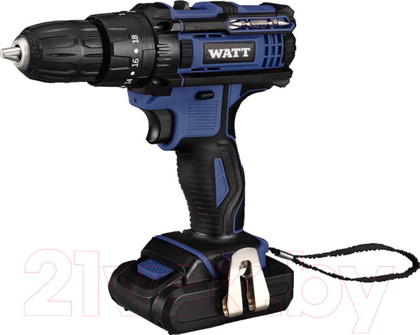 Изображение товара Профессиональная дрель-шуруповерт Watt WAS-18Li-3 (1.018.Y29.23)