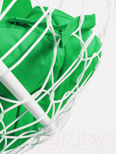 Изображение товара Диван подвесной M-Group Лежебока / 11180104 (с белым ротангом/зеленая подушка)