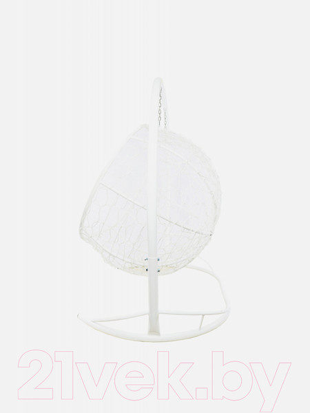 Изображение товара Диван подвесной M-Group Лежебока / 11180105 (с белым ротангом/коричневая подушка)