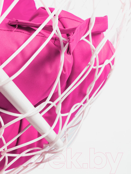 Изображение товара Диван подвесной M-Group Лежебока / 11180108 (с белым ротангом/розовая подушка)