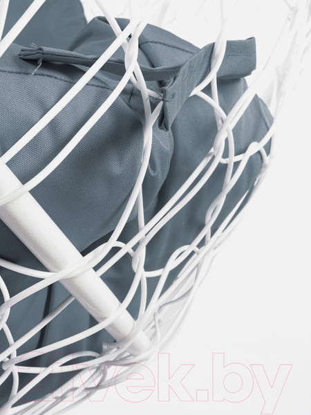 Изображение товара Диван подвесной M-Group Лежебока / 11180109 (с белым ротангом/серая подушка)