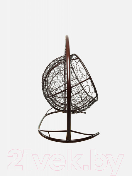 Изображение товара Диван подвесной M-Group Лежебока / 11180201 (с коричневым ротангом/бежевая подушка)