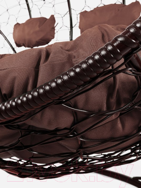 Изображение товара Диван подвесной M-Group Лежебока / 11180205 (с коричневым ротангом/коричневая подушка)