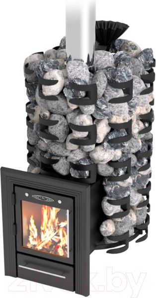 Изображение товара Печь-каменка ТМФ Семирамида Inox Люмина 40300 (антрацит)
