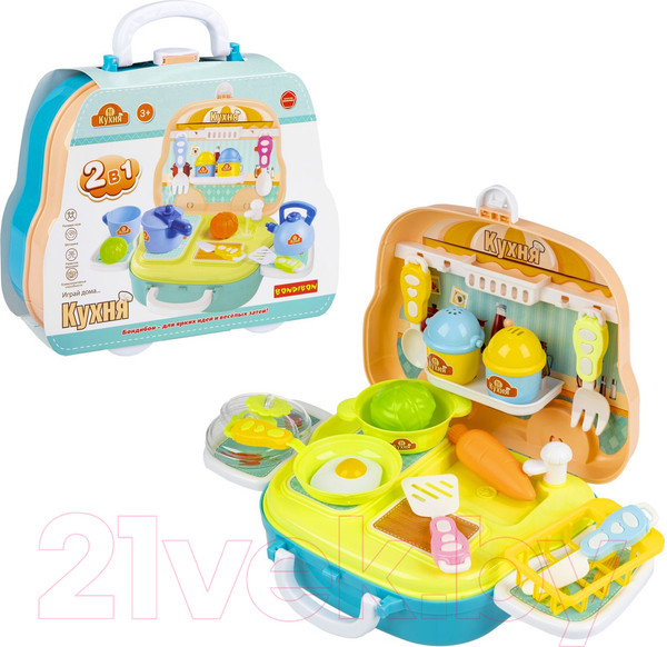Изображение товара Детская кухня Bondibon В чемоданчике / ВВ5971