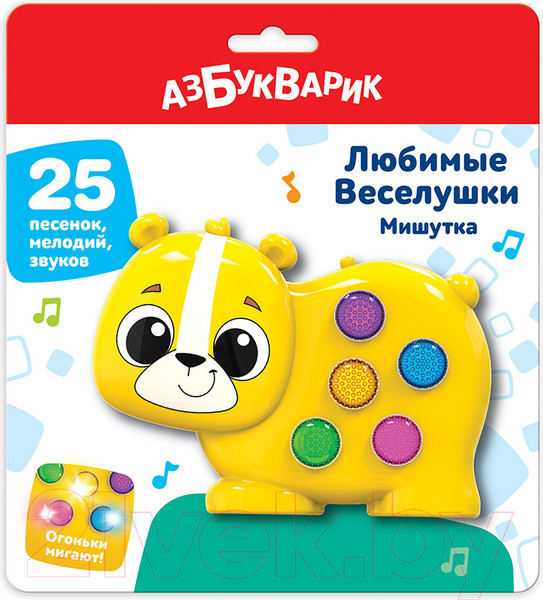 Изображение товара Развивающая игрушка Азбукварик Мишутка Любимые веселушки / 3125