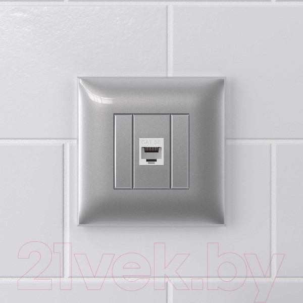 Изображение товара Розетка DKC Avanti / 4404663 (закаленная сталь)