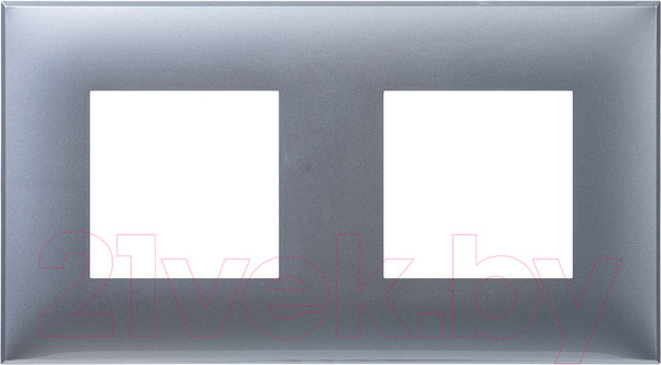 Изображение товара Рамка для выключателей и розеток DKC Avanti 4404904 (закаленная сталь)