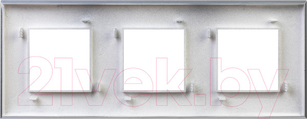 Изображение товара Рамка для выключателей и розеток DKC Avanti 4404906 (закаленная сталь)