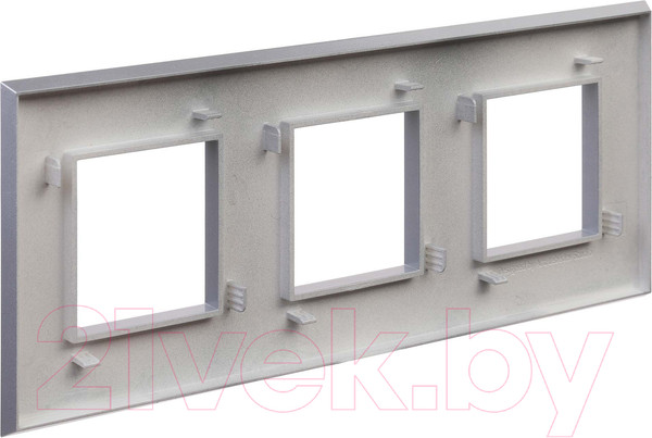 Изображение товара Рамка для выключателей и розеток DKC Avanti 4404906 (закаленная сталь)